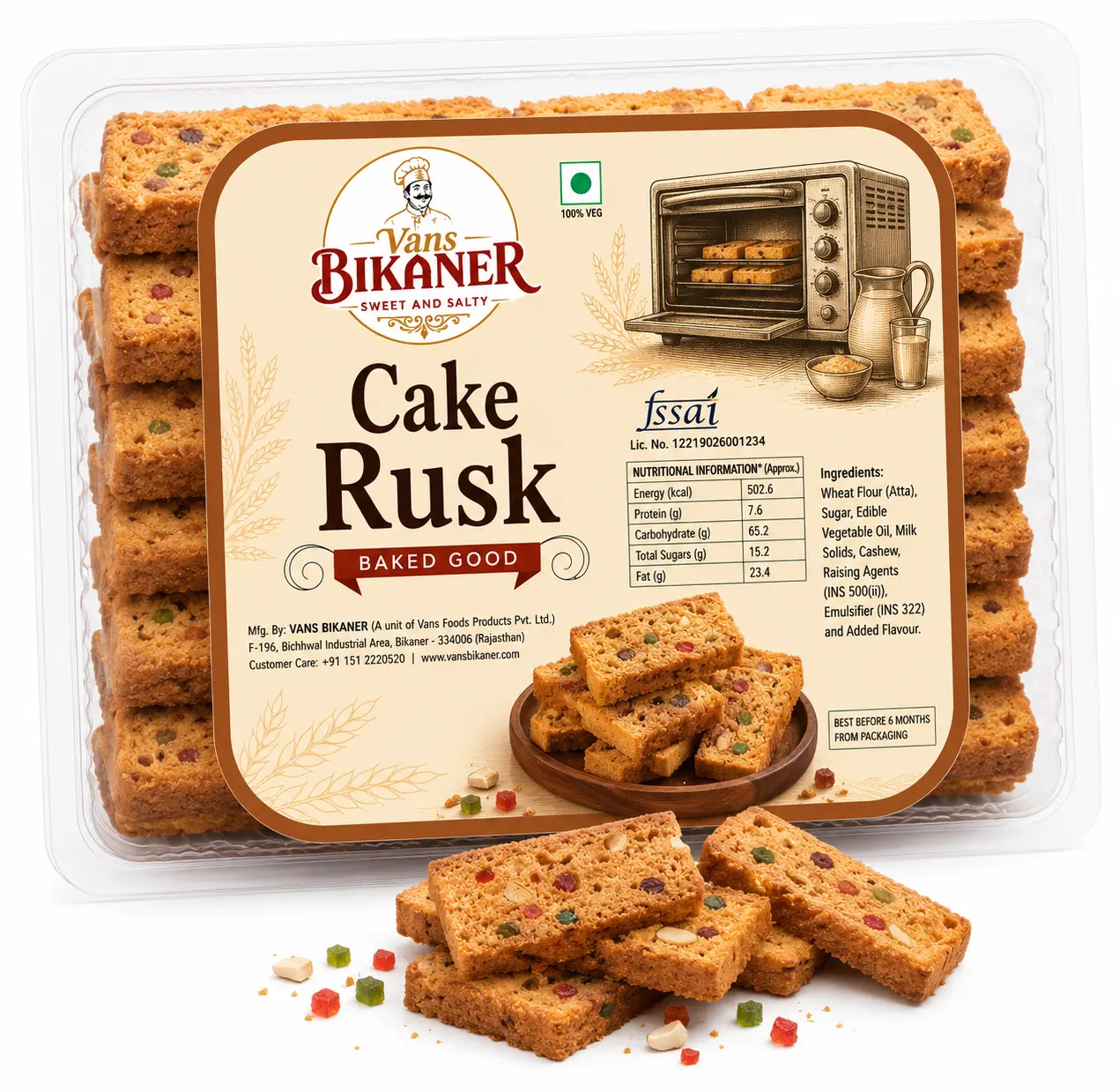 Cake Rusk 200g